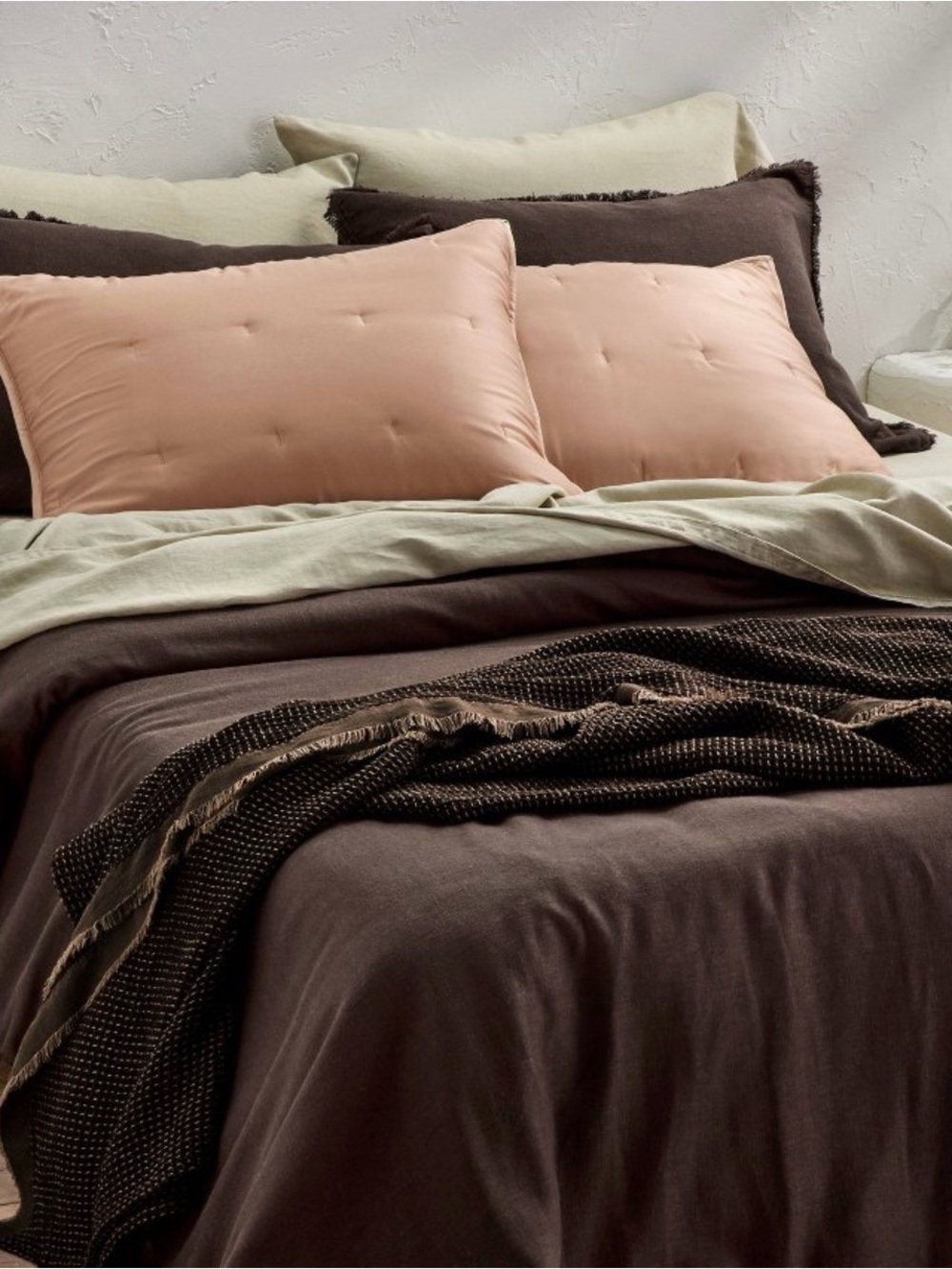 NWOT Casaluna Rayon from Bamboo Pillow Shams - Adobe Clay - Standard